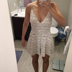 Boutique White Lace Romper